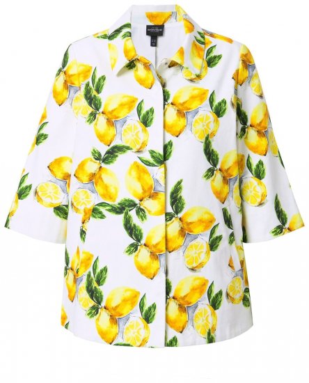 Ulla Popken 838952 Jasje Wit - Jassen - Grote maten jassen voor dames
