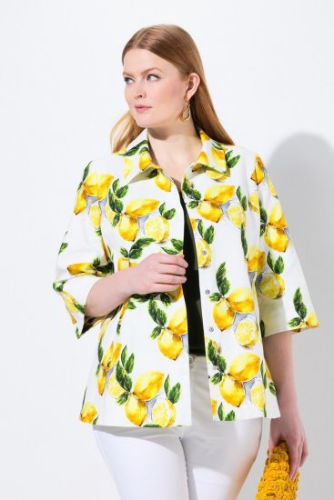 Ulla Popken 838952 Jasje Wit - Jassen - Grote maten jassen voor dames