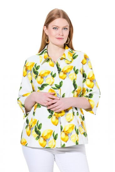 Ulla Popken 838952 Jasje Wit - Jassen - Grote maten jassen voor dames
