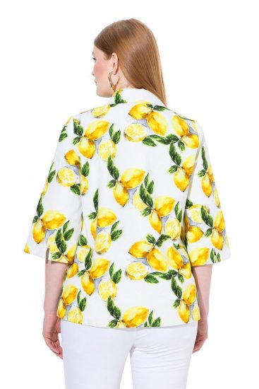 Ulla Popken 838952 Jasje Wit - Jassen - Grote maten jassen voor dames