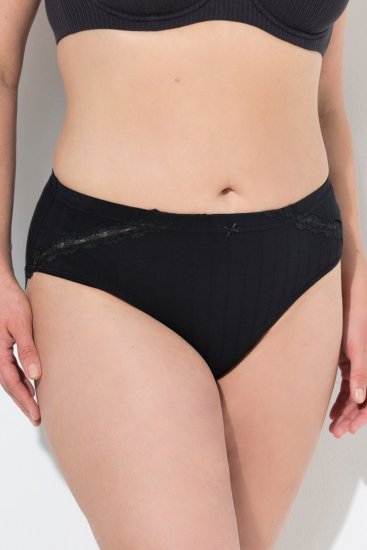 Ulla Popken 839167 Slips met kant 4-pack Meerkleurig - Slips - 