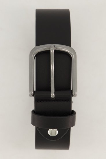 JP1880 839374 Riem in leerlook met metalen gesp Zwart - Accessoires - Herenaccessoires voor elke look