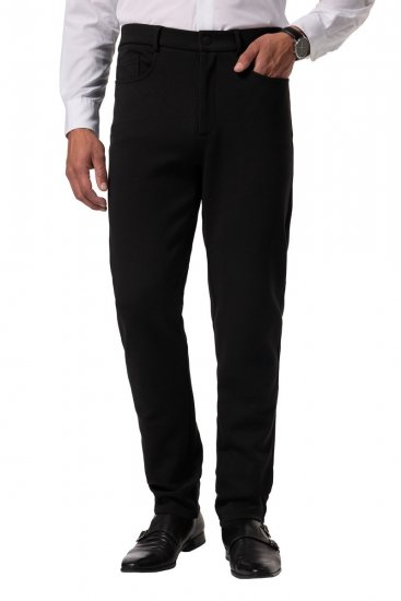 JP1880 New York Flexnamic Jersey broek met vijf zakken Zwart - Pakken - Grote Maten Kostuum Heren