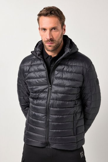 Jay-Pi Jacket Lightly Quilted Warm Black - Jassen - Grote Maten Herenjassen