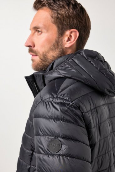 Jay-Pi Jacket Lightly Quilted Warm Black - Jassen - Grote Maten Herenjassen