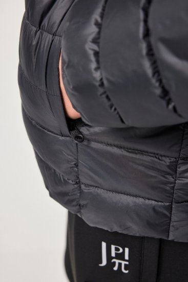Jay-Pi Jacket Lightly Quilted Warm Black - Jassen - Grote Maten Herenjassen