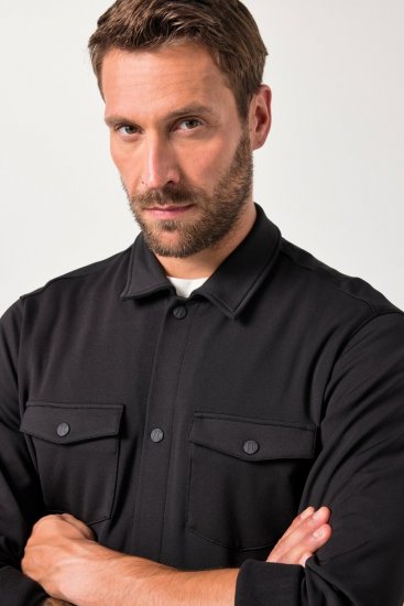 JAY-PI FLEXNAMIC® Sweat-Overshirt Black - Jassen - Grote Maten Herenjassen