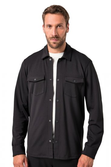 JAY-PI FLEXNAMIC® Sweat-Overshirt Black - Jassen - Grote Maten Herenjassen