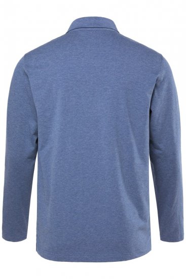 JAY-PI Quickdry Polo Long Sleeve Blue - Polo shirts - Grote Maten Poloshirts Heren