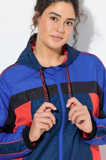 Ulla Popken 840094 Functioneel jack Donkerblauw - Jassen - Grote maten jassen voor dames