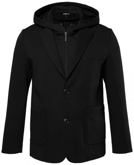 Men+ 205 Bilbao Flexlastic Jersey colbert Zwart - Pakken - Grote Maten Kostuum Heren