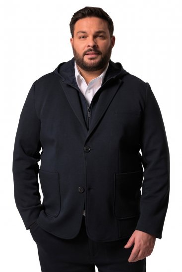 Men+ 205 Bilbao Flexlastic Jersey colbert Donkerblauw - Pakken - Grote Maten Kostuum Heren