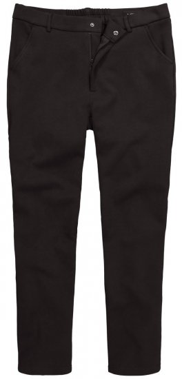 Men+ 207 Bilbao Flexlastic Jersey chino Zwart - Pakken - Grote Maten Kostuum Heren