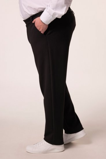 Men+ 207 Bilbao Flexlastic Jersey chino Zwart - Pakken - Grote Maten Kostuum Heren