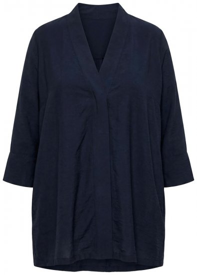 Ulla Popken 840210 Vest Donkerblauw - Vesten - Dames vesten in grote maten
