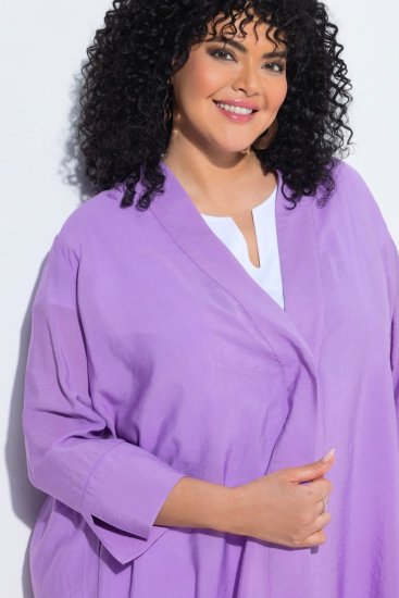 Ulla Popken 840210 Vest Lila - Vesten - Dames vesten in grote maten