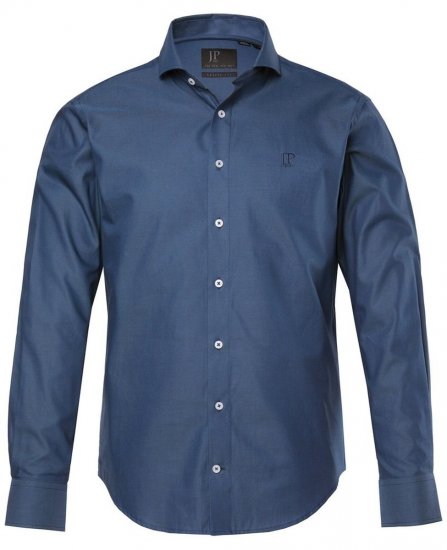 JP1880 Business Shirt Long Sleeve Blue - Hemden - Overhemden Grote Maten Heren