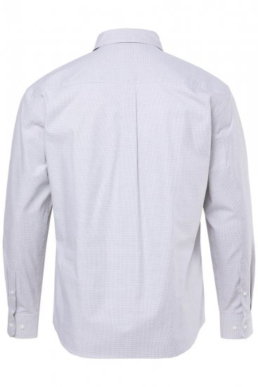 JP1880 Business Shirt Long Sleeve Two-Tone Grey - Hemden - Overhemden Grote Maten Heren