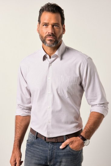 JP1880 Business Shirt Long Sleeve Pink - Hemden - Overhemden Grote Maten Heren