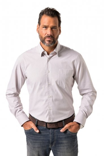 JP1880 Business Shirt Long Sleeve Pink - Hemden - Overhemden Grote Maten Heren