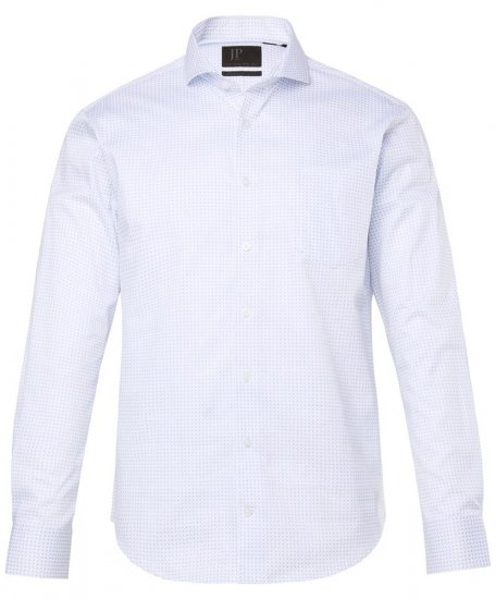 JP1880 Business Shirt Long Sleeve Snow White - Hemden - Overhemden Grote Maten Heren