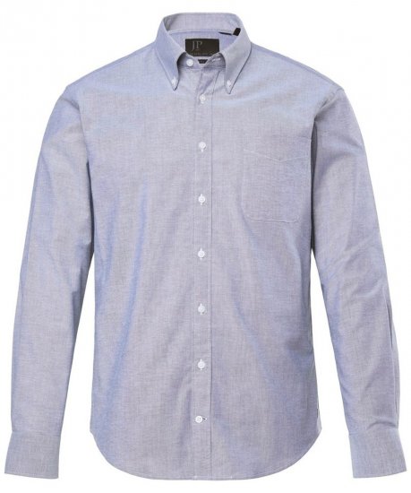 JP1880 Oxford Shirt Long Sleeve Denim Blue - Hemden - Overhemden Grote Maten Heren