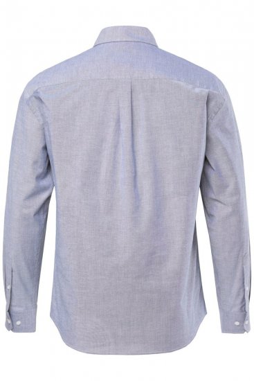 JP1880 Oxford Shirt Long Sleeve Denim Blue - Hemden - Overhemden Grote Maten Heren