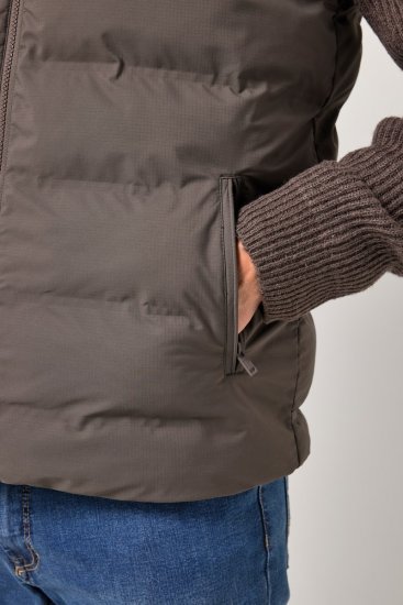 JP1880 841361 Lasergewatteerde bodywarmer Mokkabruin - Jassen - Grote Maten Herenjassen