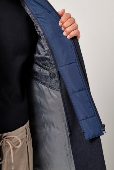 JP1880 Coat Flexnamic With Removable Insert Navy - Jassen - Grote Maten Herenjassen