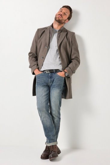 JP1880 Coat Flexnamic Quilted Insert Grey TALL - TALL jassen - Jassen in TALL-maten
