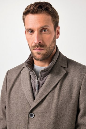 JP1880 Coat Flexnamic Quilted Insert Grey TALL - TALL jassen - Jassen in TALL-maten