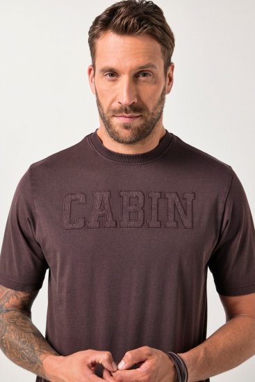 JP1880 T-Shirt Cabin Vintage Mocha - T-shirts - Grote Maten T-shirts Heren