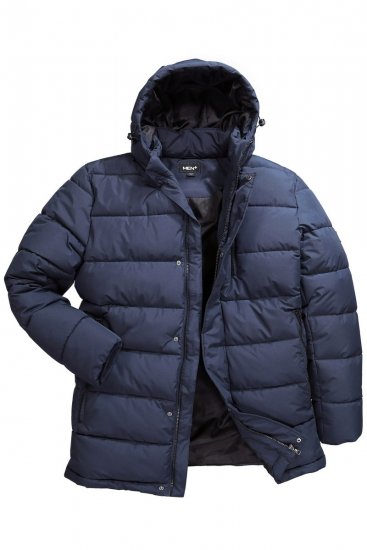 Men+ 426 Parka met capuchon Marineblauw - Jassen - Grote Maten Herenjassen