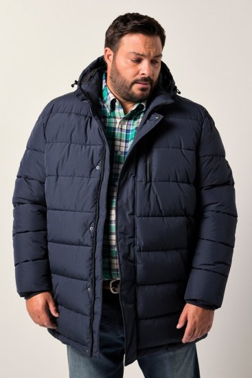 Men+ 426 Parka met capuchon Marineblauw - Jassen - Grote Maten Herenjassen