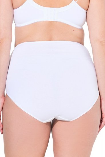 Ulla Popken 842435 Slips met hoge taille 3-pack Wit - Slips - 