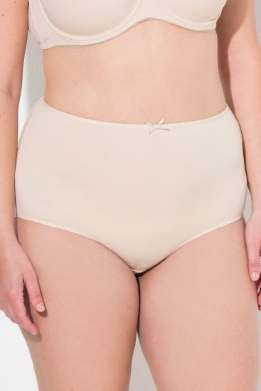 Ulla Popken 842435 Slips met hoge taille 3-pack Beige - Slips - 