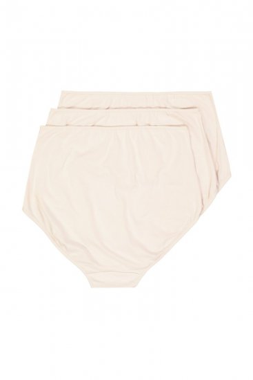 Ulla Popken 842435 Slips met hoge taille 3-pack Beige - Slips - 