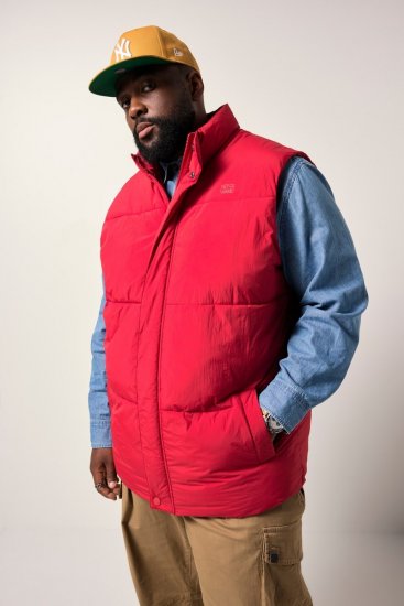STHUGE 842684 Gewatteerde bodywarmer Rood - Jassen - Grote Maten Herenjassen