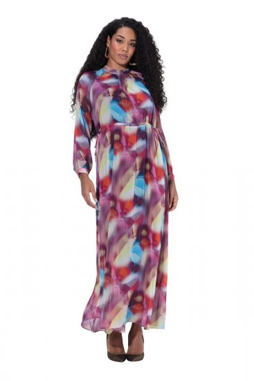 Ulla Popken 842719 Avondjurk Zwart - Avondjurken - Grote maten avondkleding