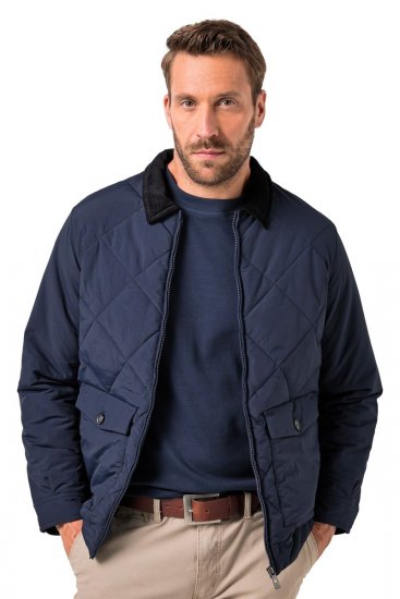JP1880 842790 Gewatteerd bomberjack van gerecycled materiaal Donkerblauw - Jassen - Grote Maten Herenjassen
