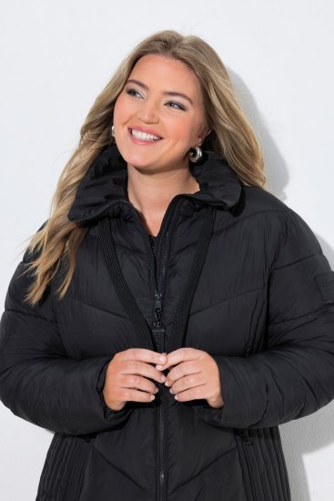Ulla Popken 842877 Functioneel jack Zwart - Jassen - Grote maten jassen voor dames