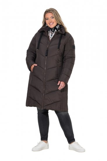 Ulla Popken 842877 Functioneel jack Donkergroen - Jassen - Grote maten jassen voor dames