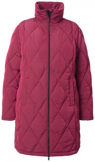 Ulla Popken 842937 Gewatteerd jack Rood - Jassen - Grote maten jassen voor dames