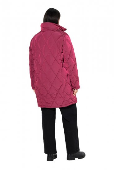 Ulla Popken 842937 Gewatteerd jack Rood - Jassen - Grote maten jassen voor dames