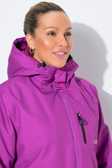 Ulla Popken 843542 Functionele jas Lila - Jassen - Grote maten dames jassen