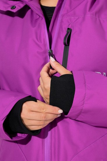 Ulla Popken 843542 Functionele jas Lila - Jassen - Grote maten dames jassen