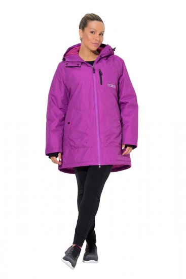 Ulla Popken 843542 Functionele jas Lila - Jassen - Grote maten dames jassen