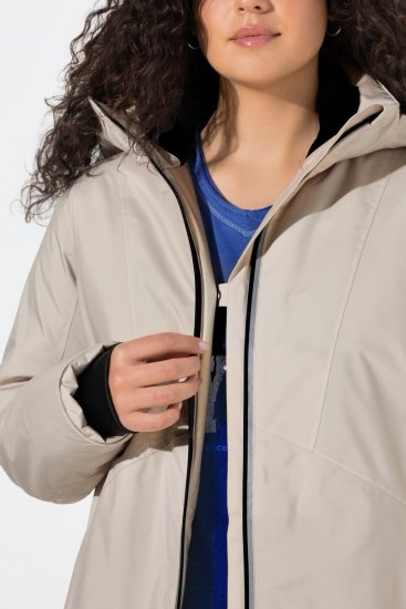 Ulla Popken 844034 Functioneel jack Champagne - Jassen - Grote maten jassen voor dames