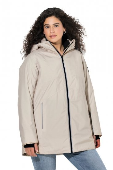 Ulla Popken 844034 Functioneel jack Champagne - Jassen - Grote maten jassen voor dames