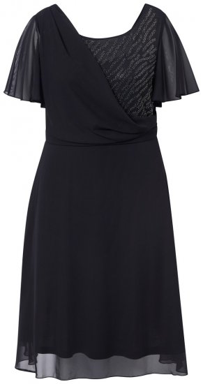 Ulla Popken 844356 Avondjurk Zwart - Avondjurken - Grote maten avondkleding